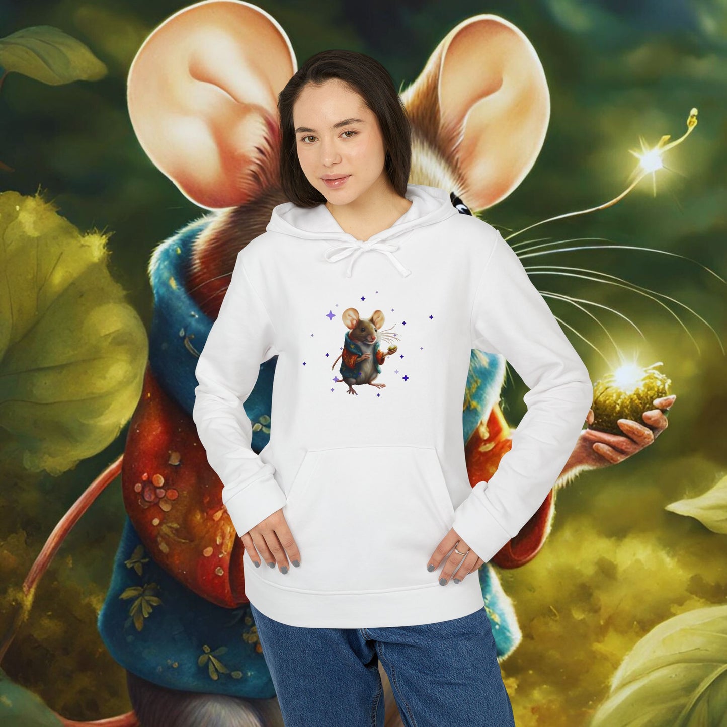 Angus the Mouse adidas Unisex Fleece Hoodie