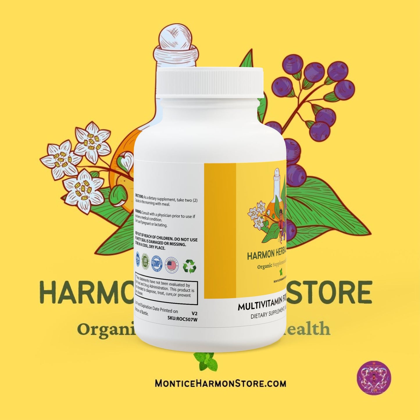 Harmon Herbal Multivitamin for Women Supplement (60 Capsules)