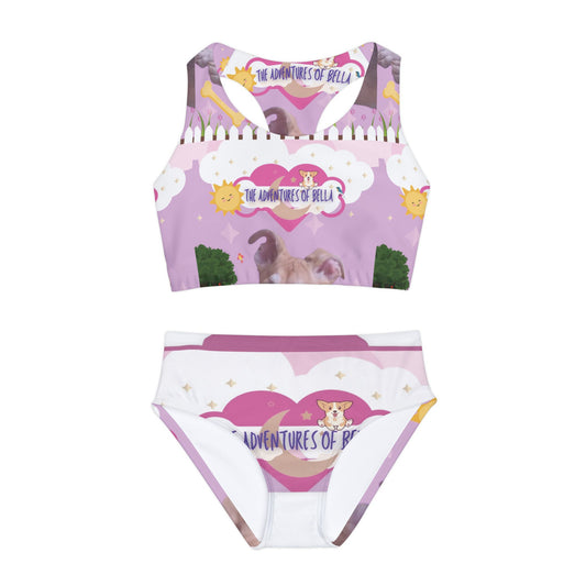 The Adventures of Bella Girls Two Piece Swimsuit (AOP)