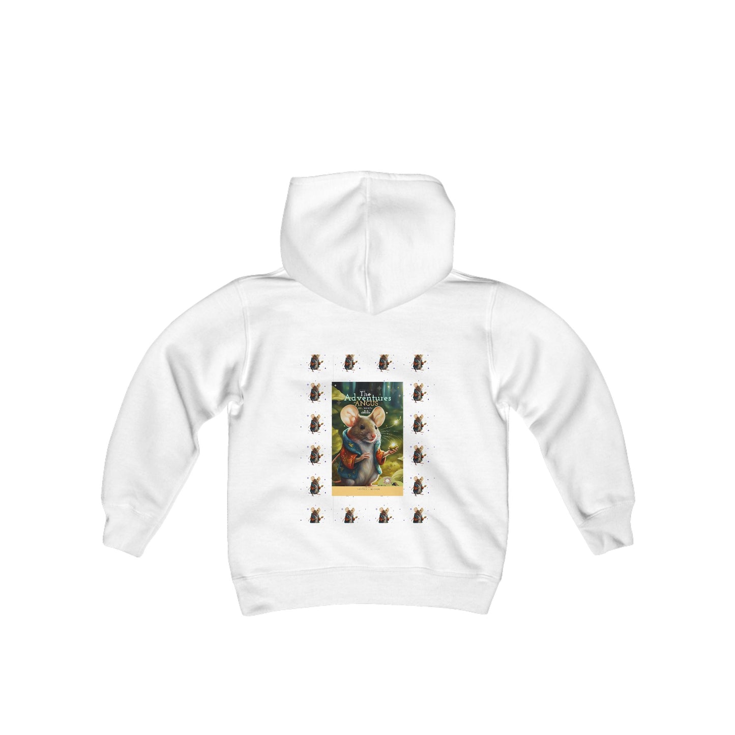 Angus the Mouse Youth Heavy Blend Hooded Sweatshirt