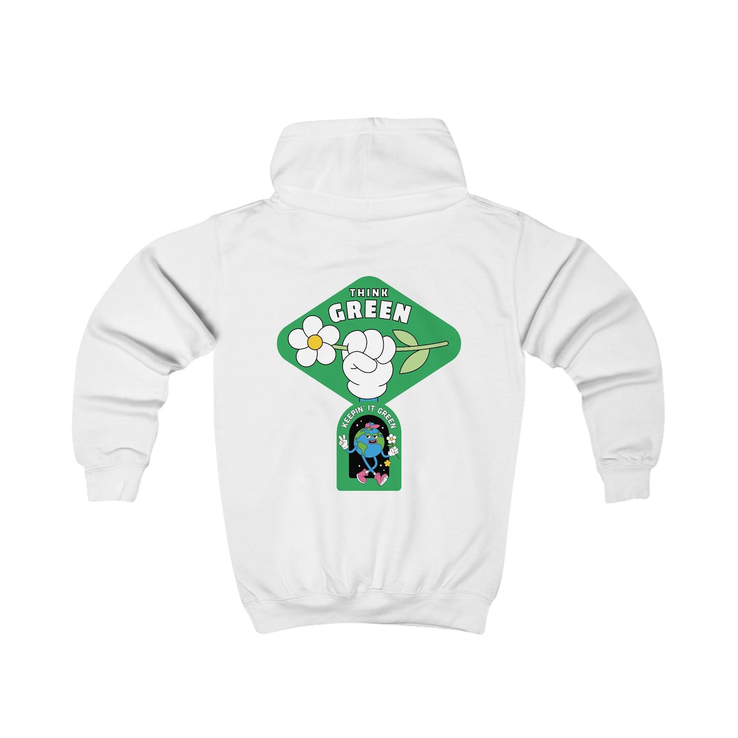 Go Green Angus Kids Hoodie