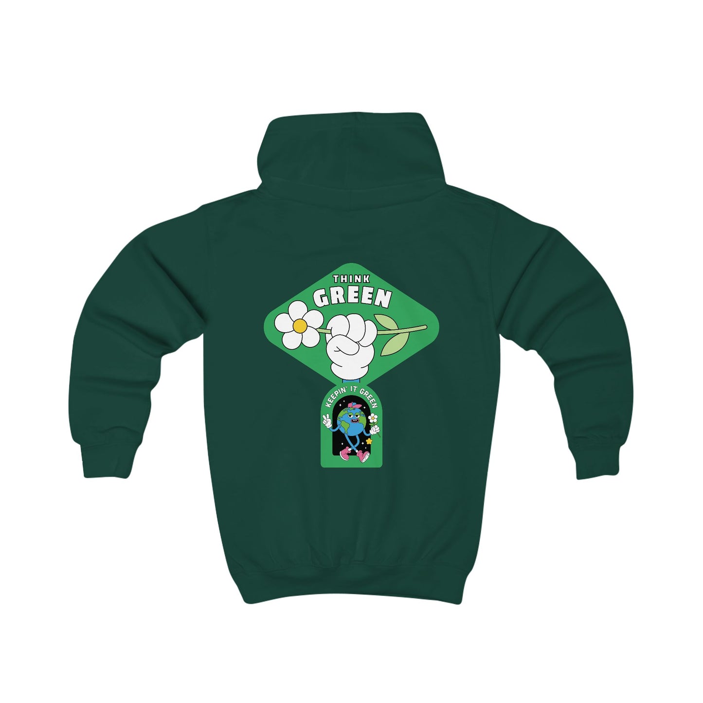 Go Green Angus Kids Hoodie