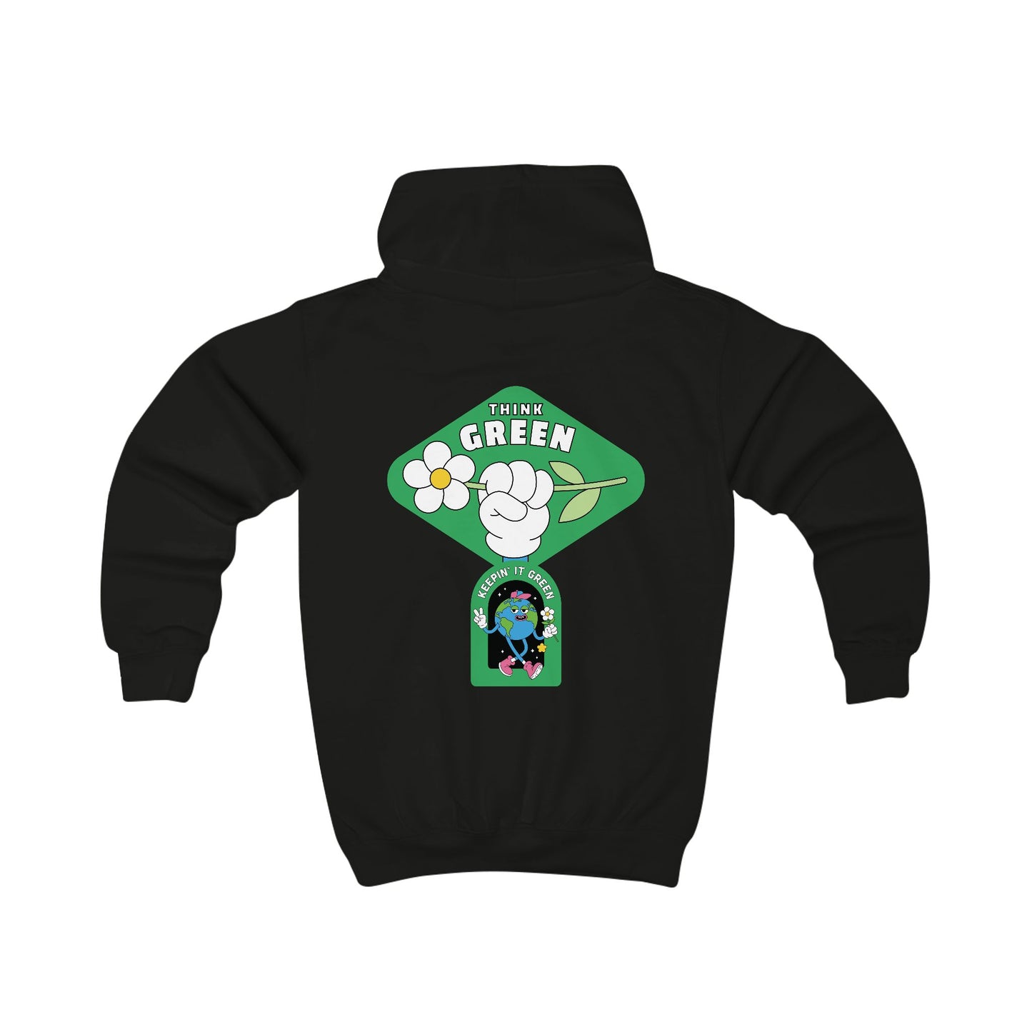 Go Green Angus Kids Hoodie